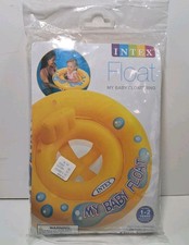 NEW Intex My Baby Float Ring Inflatable, 33lb max 26.5" Yellow Pool Beach Sealed