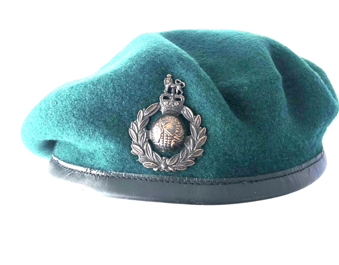 Distintivo Per Berretto Royal Marines In Oro - Emblema Gioiello Con Attacco A Coppiglia, 48x38 Mm
