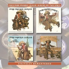 Pure Prairie League:Same/Bustin out/2 lane highway/Dance (brand new double CDs)