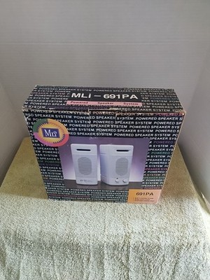 Midiland MLi 691PA HiFi Sound Monitor Computer Speaker Pair New
