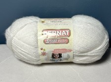 Bernat Softee Baby Yarn White 02000 Acrylic 5oz Ellie The Bear