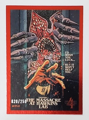 Zerocool Stranger Things Butcher Billy Red Metal #BB-7 Massacre at Hawkins /250