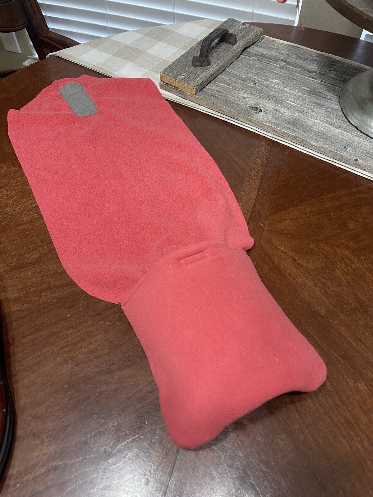 TRTL Travel Pillow Neck & Head Support Airplane Fleece Adjustable Pink No Bag