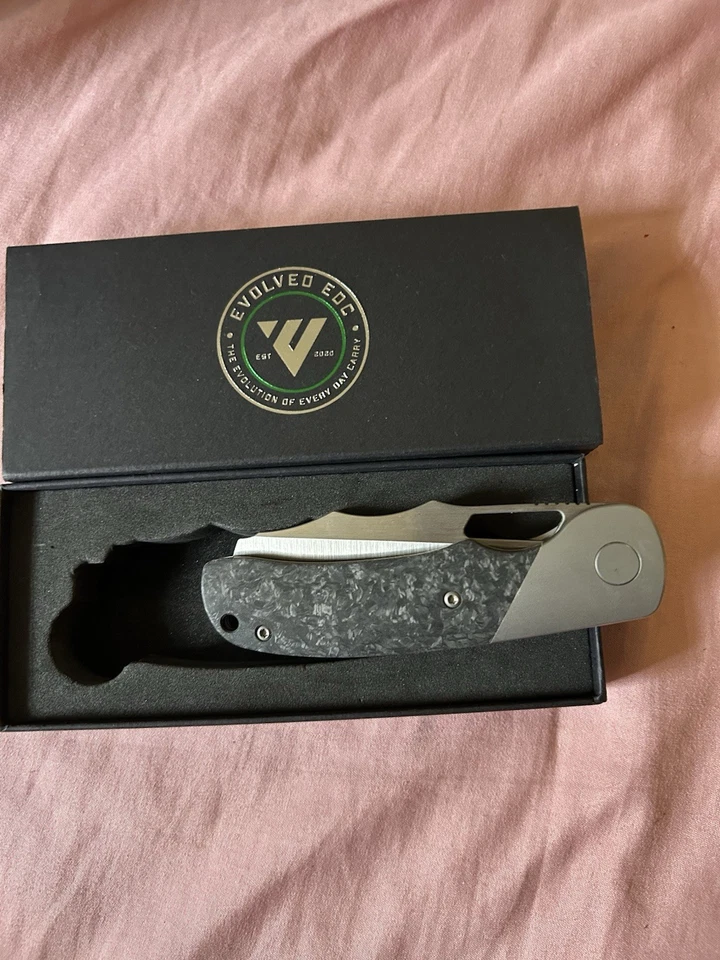 Evolved Knives大理石碳纤维折叠刀 — 第 3/4 张图片
