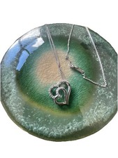 925 Sterling Silver Heart Pendant Set