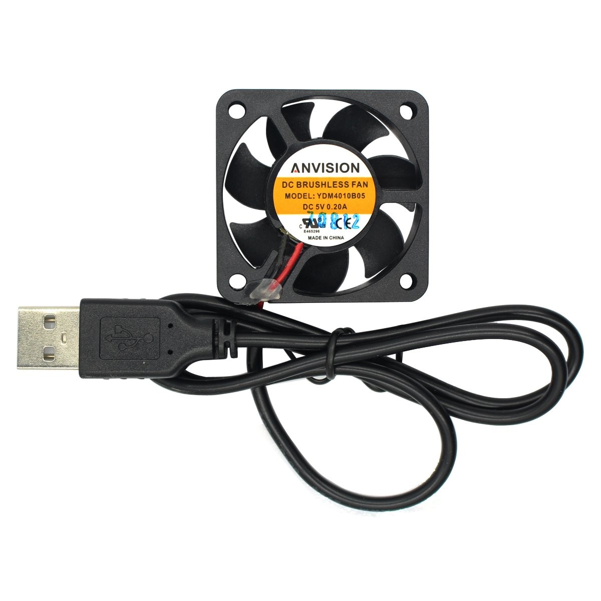 Ventilateur sans balais USB 5V silencieux avec moteur Brushless longue durée