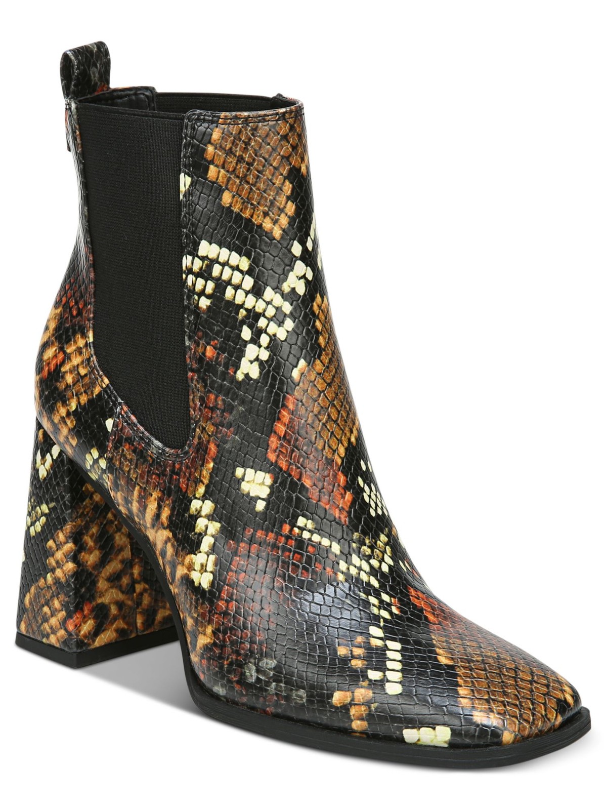 CIRCUS By Sam Edelman Womens Brown Snake Print Polly Toe Flare Booties 6.5