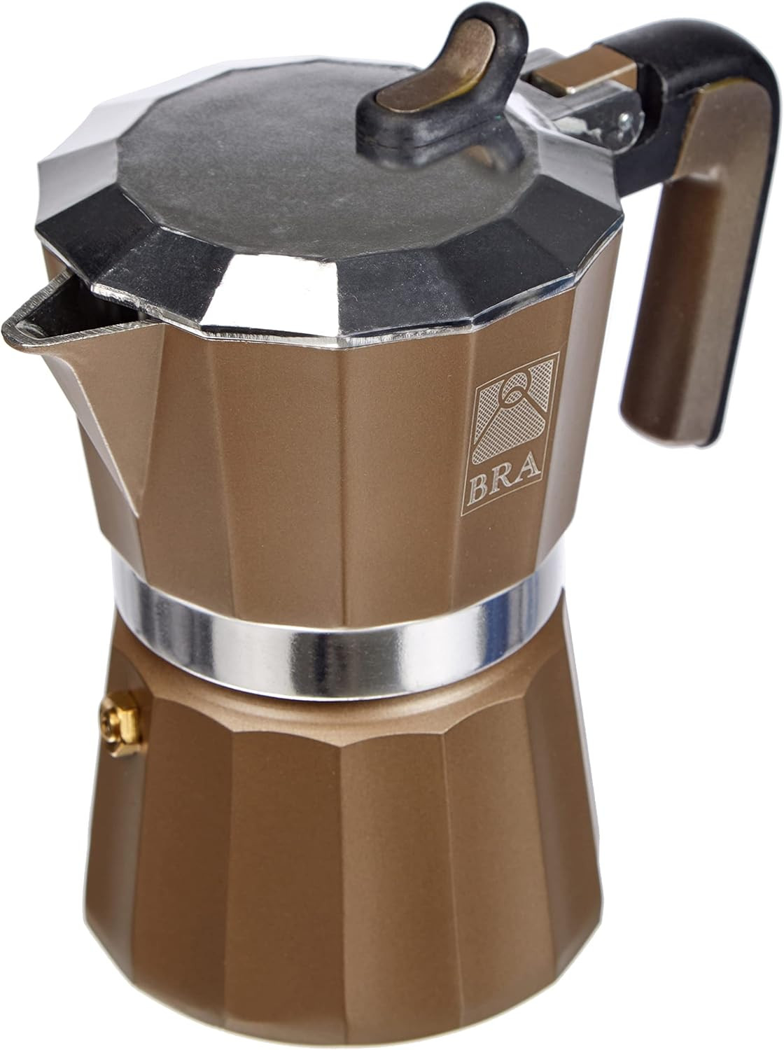 Ideale Regalo: Caffettiera Titanium Alluminio 3 Tazze Elegante e Robusta