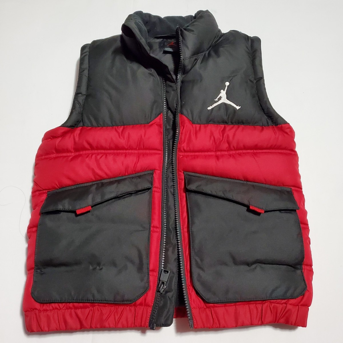 Air Jordan Nike Kid's Youth Unisex Blocked Down Vest Gym Red