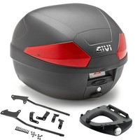 Givi Bauletto B29N 29LT Schwarz + Stabile Yamaha FZ6 600 S2 Fazer 2010 2011