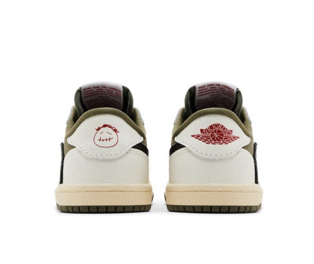 NEW Nike Air Jordan 1 Low OG x Travis Scott Medium Olive TD Size 8c AUTHENTIC ✅ image 4