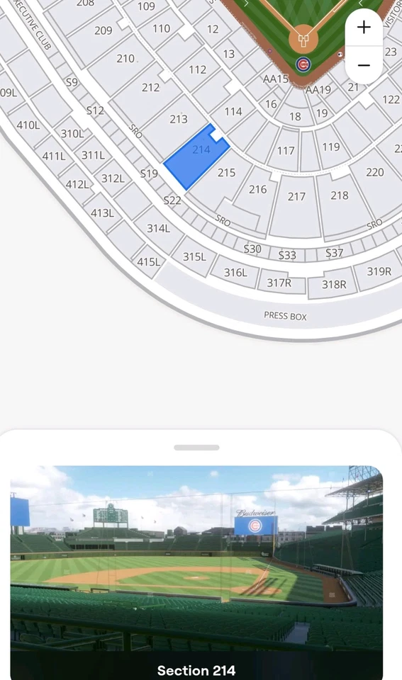 2 张门票芝加哥小熊队对旧金山巨人队 5 月 7 日星期三下午 1:20 — 第 3/4 张图片