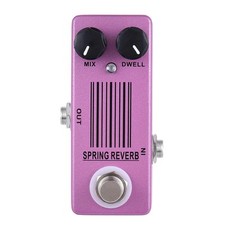 Spring Reverb Gitarren-Effektpedal, Mini-Metallgehäuse, leicht zu tragen,