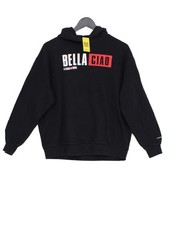 Pull Bear Women's Hoodie S Blue Graphic 100 Other Pullover