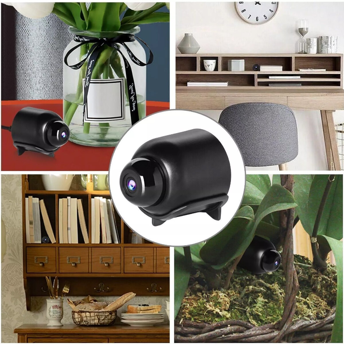 1080P Mini Camera WiFi HD IP Night Vision Security Cam For Home + 32GB SD Card