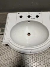 KHOLER  WHITE PORCELAIN TUBE SINK MINT!