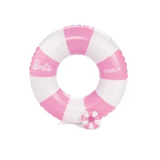 Barbie™ by Funboy Pink & White Striped 34" Kids Tube & Barbie Doll tube float