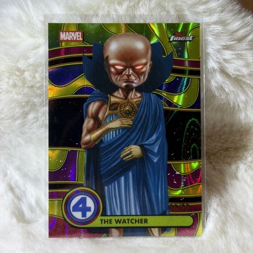 2026 Topps Finest Fantastic Four The Watcher Blacklight Gold Lava /50