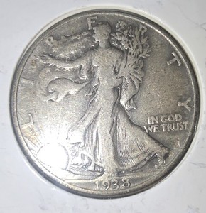1938  50C Walking Liberty Half Dollar
