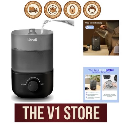 Clean & Safe Ultrasonic Humidifier - 25-Hour Runtime Ideal for Home & Plants