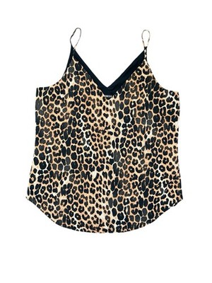 Express Women s Leopard Print Sleeveless Blouse Top NWT