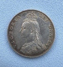 1887 Queen Victoria Silver Florin Coin