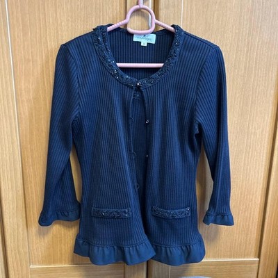 Courreges navy long-sleeved top size 38