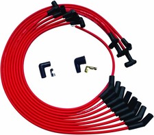 Moroso 52030 Sbc Chevy Under Header 135 Deg Plug Hei Ultra Spark Plug Wires Red