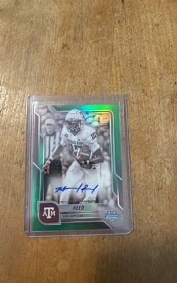 2025 Bowman U Chrome - Chrome Prospect Auto Marcel Reed #BCA-MRE Green  /99 