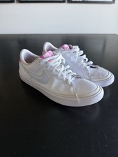 Girls Size 6Y White Pink Nike Shoes