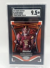 2024 Certified RC Jayden Daniels Rookie Orange Mirror Holo SSP /149 SGC 9.5