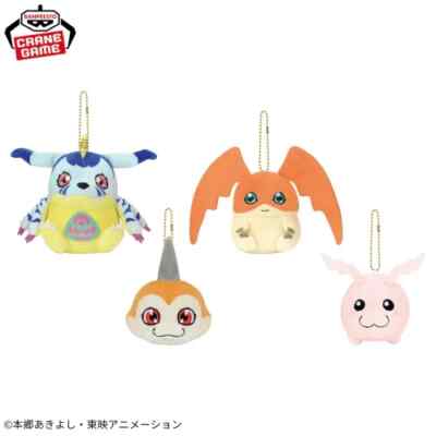 Digimon Adventure Stuffed toy that can be attached to your bag Plush toy Set