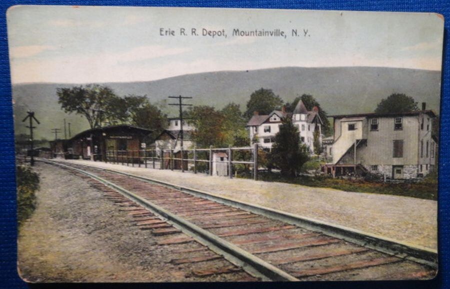 Erie Railroad Depot Mountainville New York Postcard NY eBay