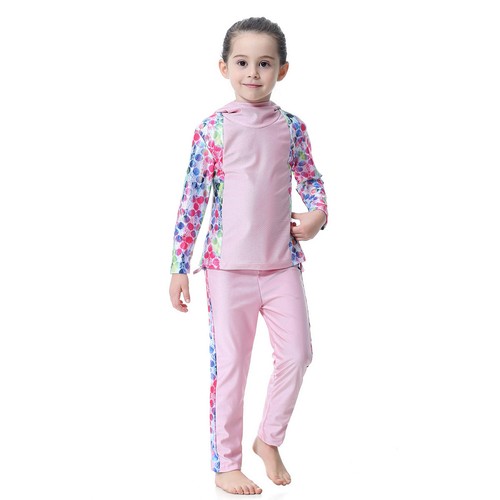 Children Swimwear Summer Kids Girls Swimsuit Muslim Islamic Bathing Beachwear - Picture 51 of 81