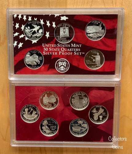 1999 -2009 Complete Mint Packaged 168 State Quarter PD & S Silver BU & Proof Set - Picture 5 of 10