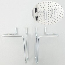 HH810= 10 Paar Karten & Prospekthalter T30 Halter für Tegometall Lochwandhaken