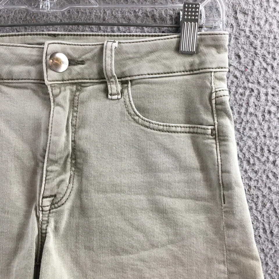 American Eagle Cut-off Shorts Womens 4 (Actual 28X4) Green Gray Low Rise Stretch - Image 3 of 4