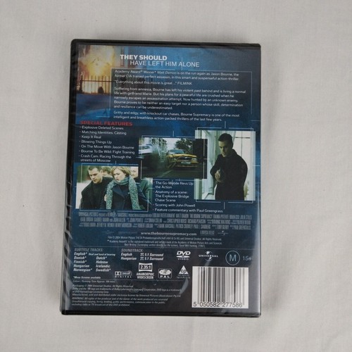 The Bourne Supremacy (2004) Region 2 & 4 DVD PAL Matt Damon. New & Sealed - Picture 2 of 4