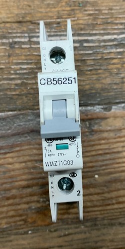 EATON WMZT1C03 CIRCUIT BREAKER 1 POLE 3A - Picture 3 of 4