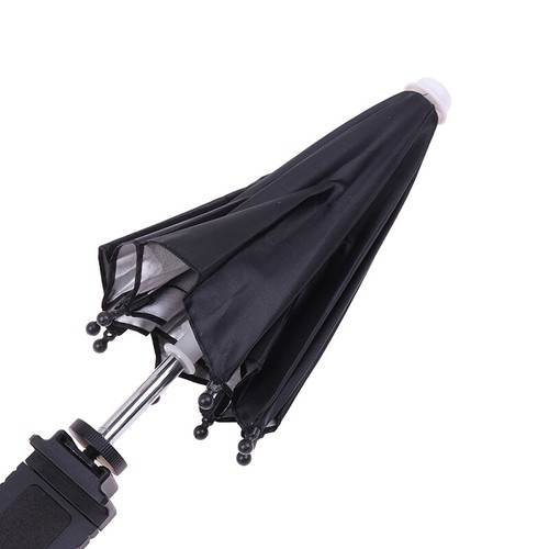 Waterproof Portable Mini Mobile Phone Holder Locomotive Umbrella Bike Umbrella - Zdjęcie 5 z 12