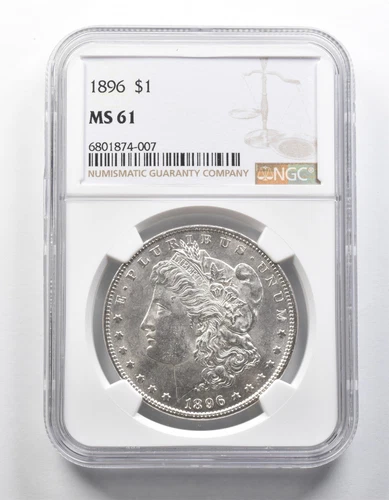 MS61 1896 Morgan Silver Dollar NGC Great Contrast PL? *2092