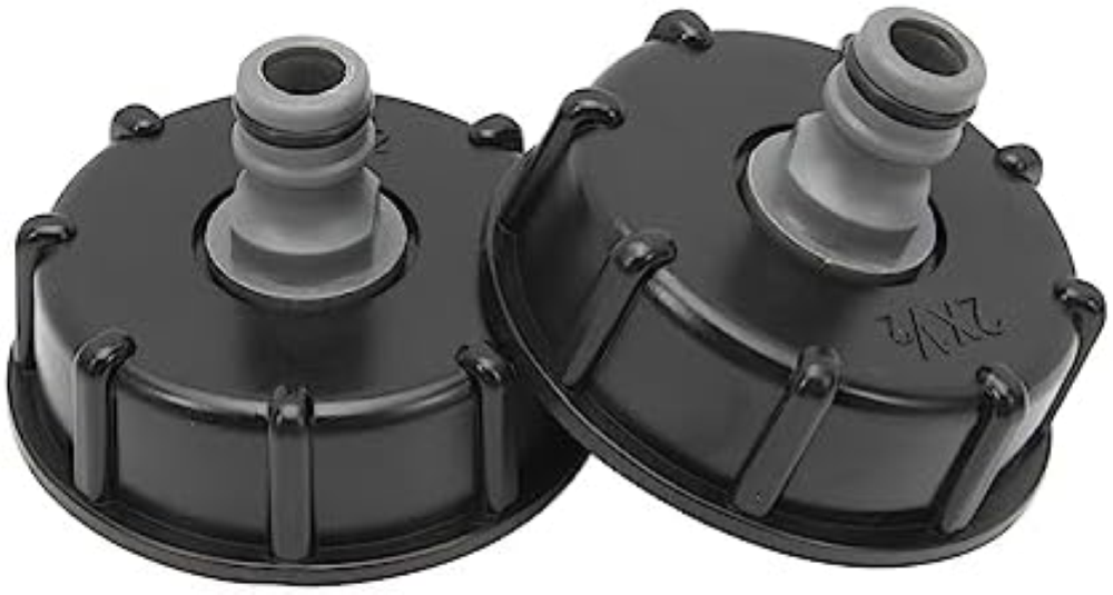 2 Pezzi S60x6 IBC Tappo serbatoio 1000l di Serbatoio Raccord, 1/2" Diametro di U