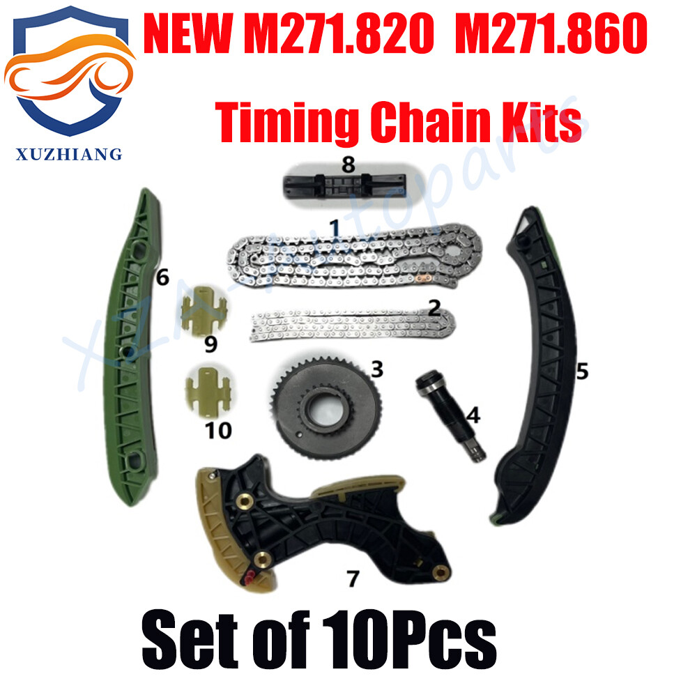 Set of 10Pcs Timing Chain Kits for MercedesBenz NEW M271.820 M271.860