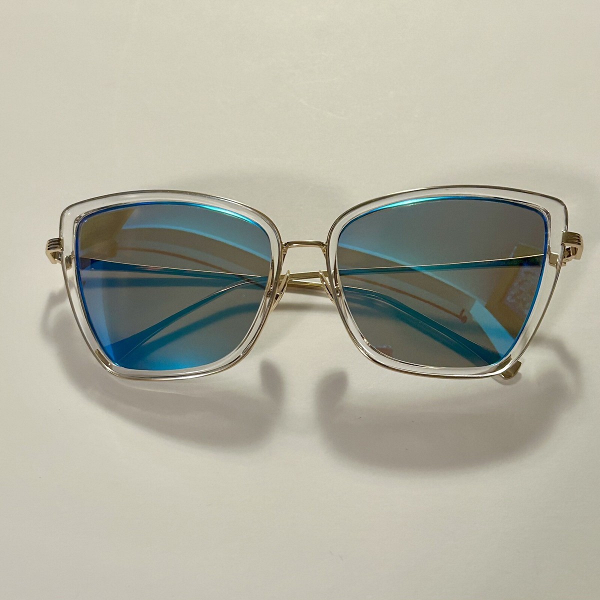 Oversized Cateye Womens Sunglasses Fashion Metal Frame Cat  display picture 2