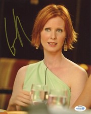 Cynthia Nixon Sex in the City Autographed Signed 8x10 Photo ACOA