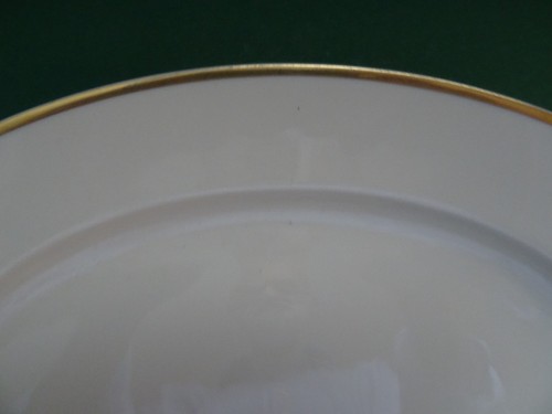 Rosenthal Vorlegeplatte Elfenbein mit Goldrand 37,5 mal 28, H 3,5 alt Rosen - Bild 4 von 6