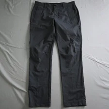 Lululemon 36x32 Gray Stripe Zip Pocket Commuter Mens Pants