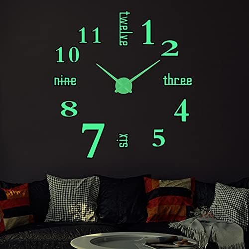 Reloj De Pared 3D Sticker Pegatinas Colgante Decoracion Hogar Casa Oficina - Picture 12 of 12