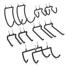 Pegboard Drill Holder Peg Board Tool Utility Hooks 10 Pack Heavy Duty Pegboar...