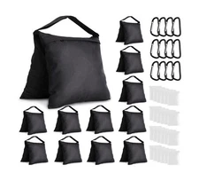 Aimosen 12 Packs Sandbags Weight Bags for Light Stand Photography Video Suppo...